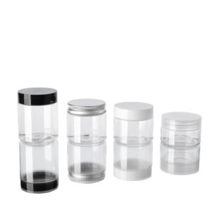 Clear Comestic cream pet jar