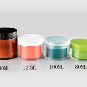 Double Layer Comestic cream pet jar