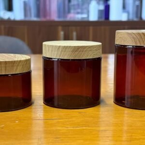 Comestic cream pet jar with different lid