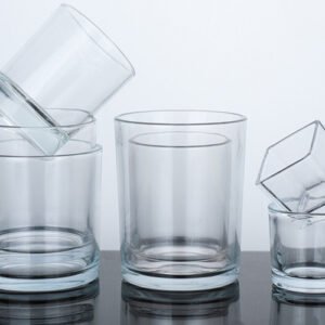 Clear Glass Candle Jar