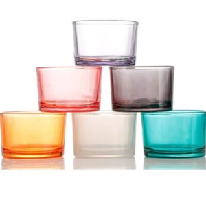 Wide Glass Candle Jar