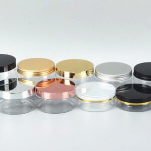 Clear Comestic cream pet jar